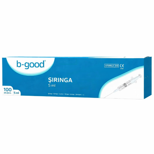 B-Good Enjektör 5 ml 250 Adet - Siyah